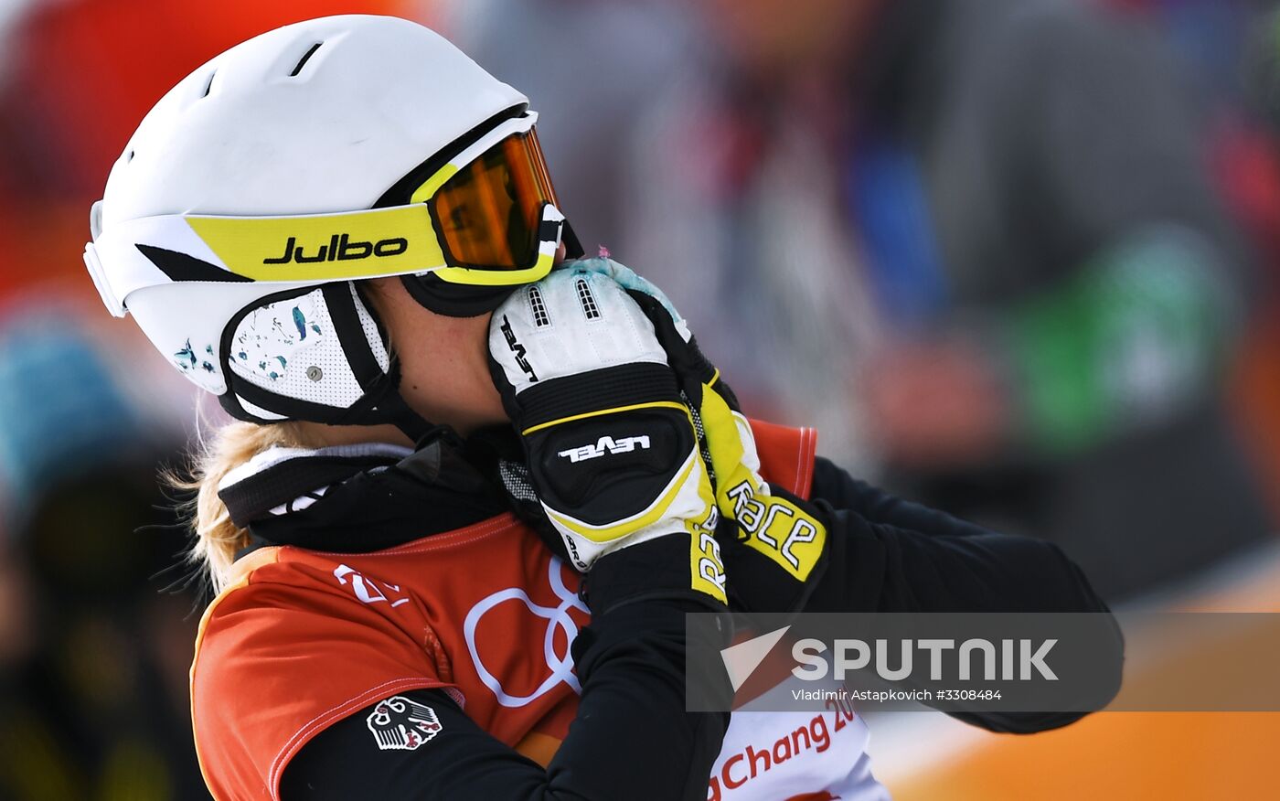 2018 Winter Olympics. Snowboarding. Women. Parallel giant slalom