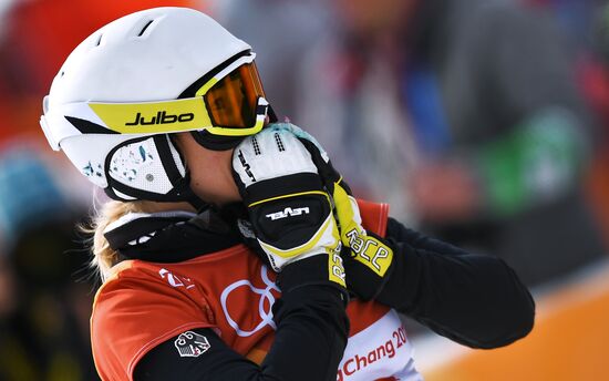 2018 Winter Olympics. Snowboarding. Women. Parallel giant slalom