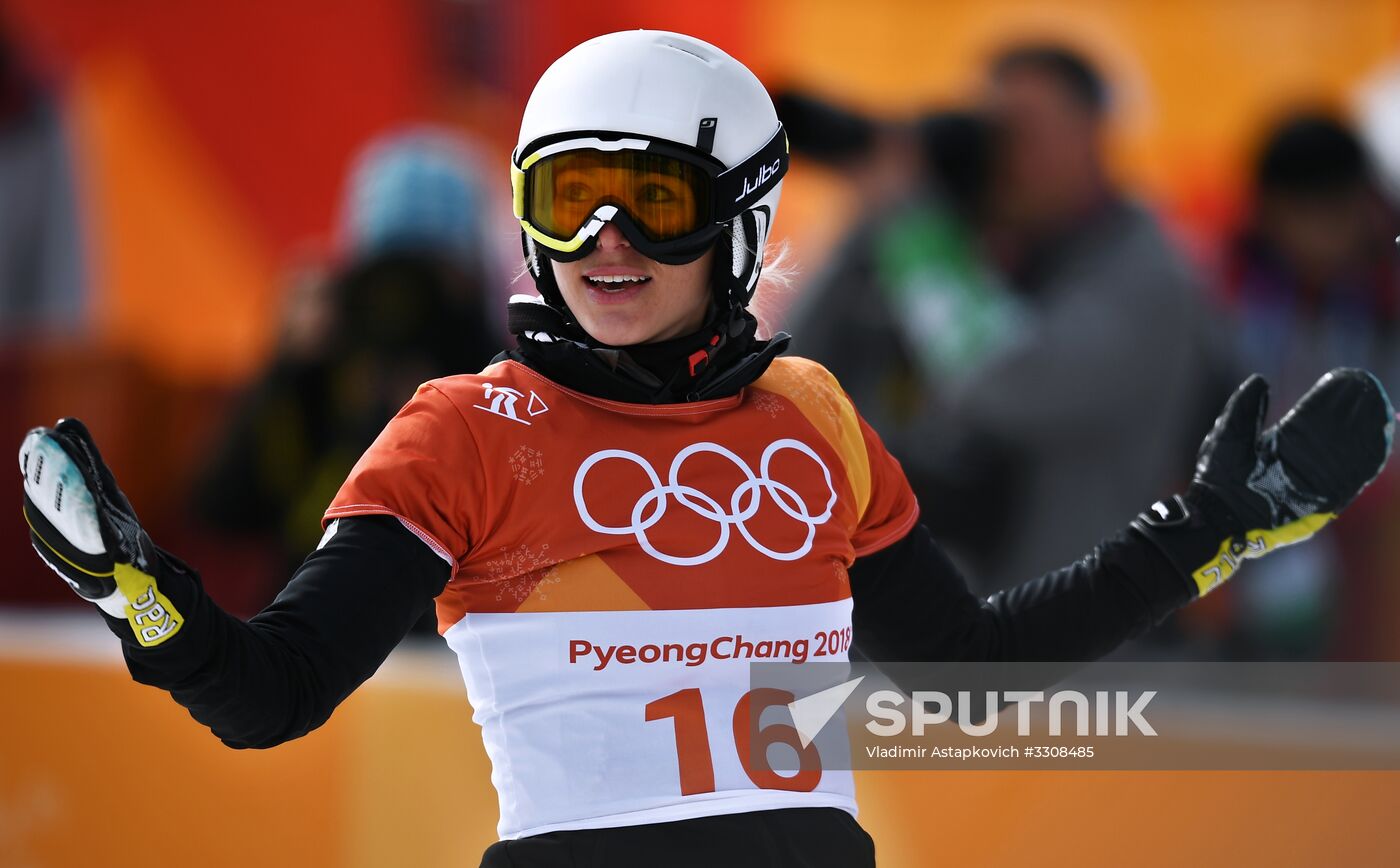 2018 Winter Olympics. Snowboarding. Women. Parallel giant slalom