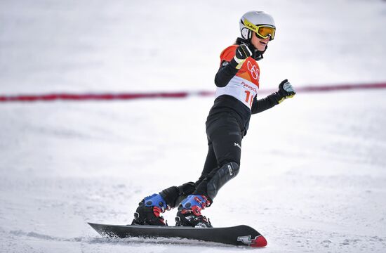 2018 Winter Olympics. Snowboarding. Women. Parallel giant slalom