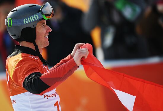 2018 Winter Olympics. Snowboarding. Men. Parallel giant slalom