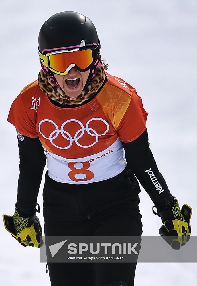 2018 Winter Olympics. Snowboarding. Women. Parallel giant slalom