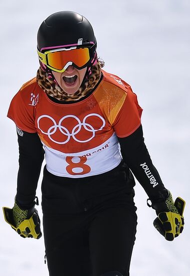 2018 Winter Olympics. Snowboarding. Women. Parallel giant slalom