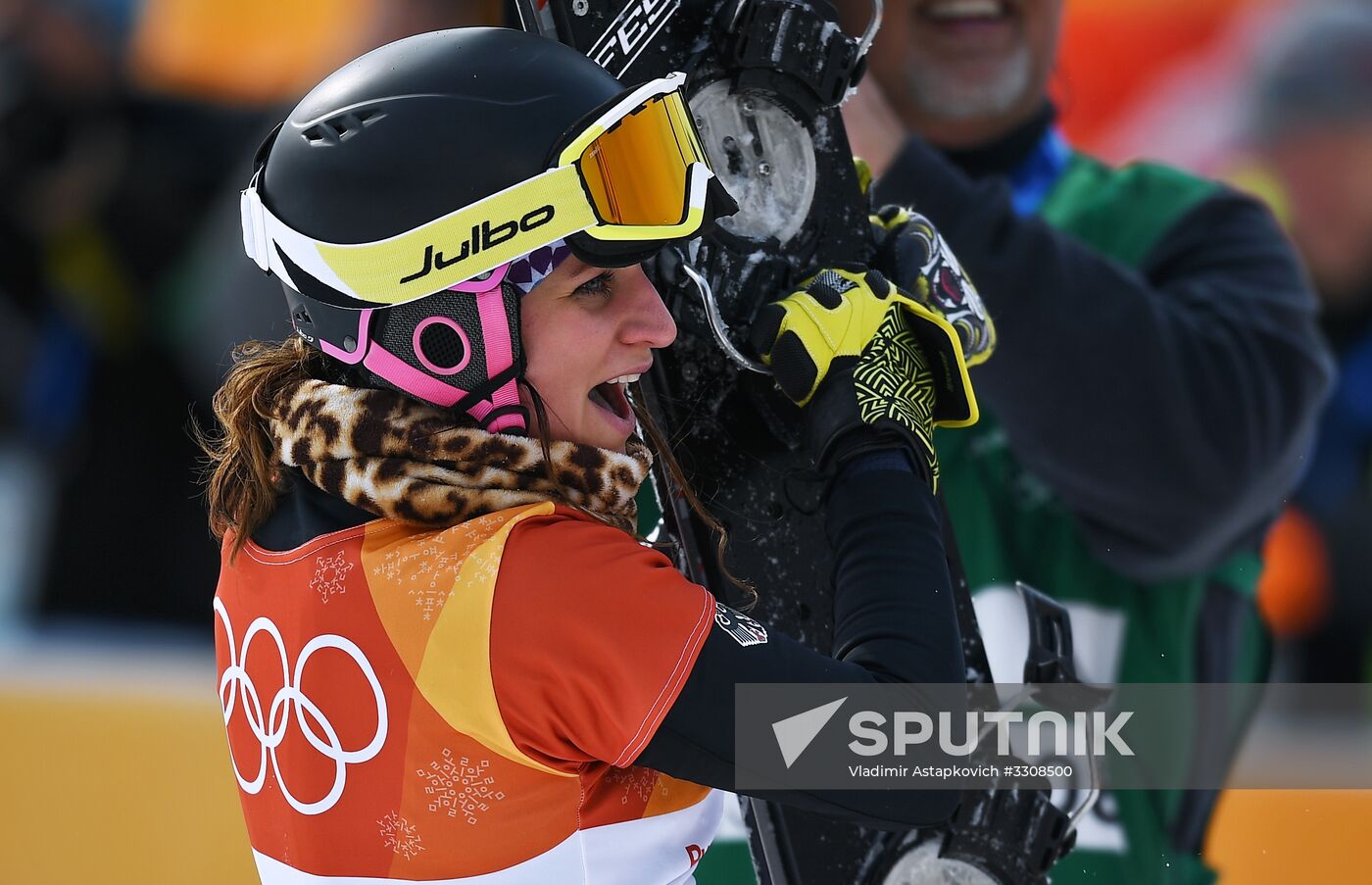 2018 Winter Olympics. Snowboarding. Women. Parallel giant slalom