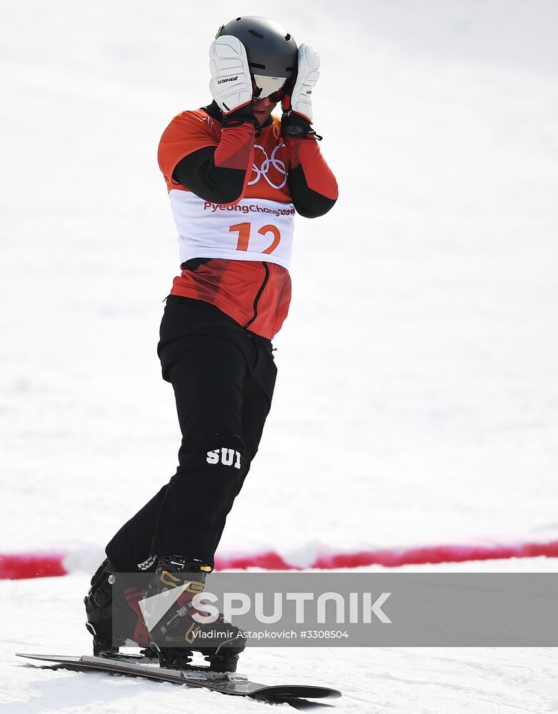 2018 Winter Olympics. Snowboarding. Men. Parallel giant slalom