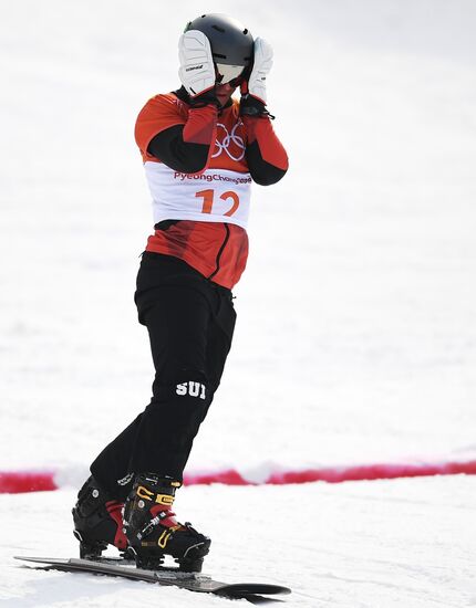 2018 Winter Olympics. Snowboarding. Men. Parallel giant slalom