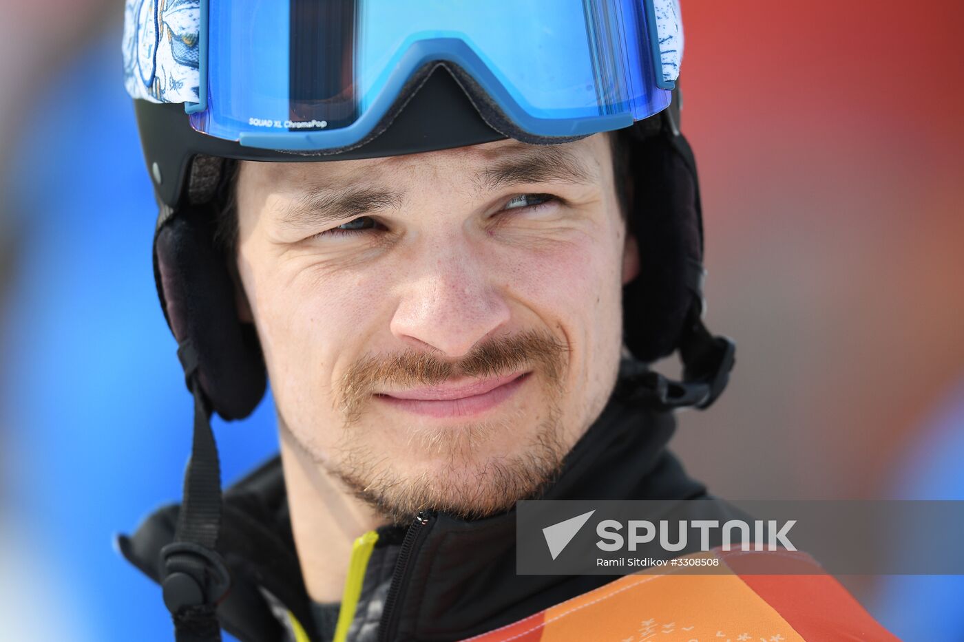 2018 Winter Olympics. Snowboarding. Men. Parallel giant slalom