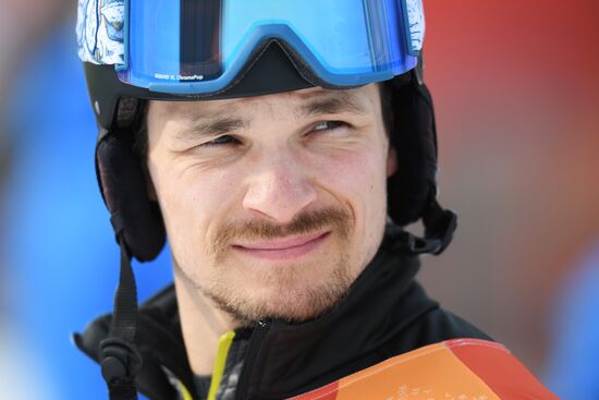 2018 Winter Olympics. Snowboarding. Men. Parallel giant slalom