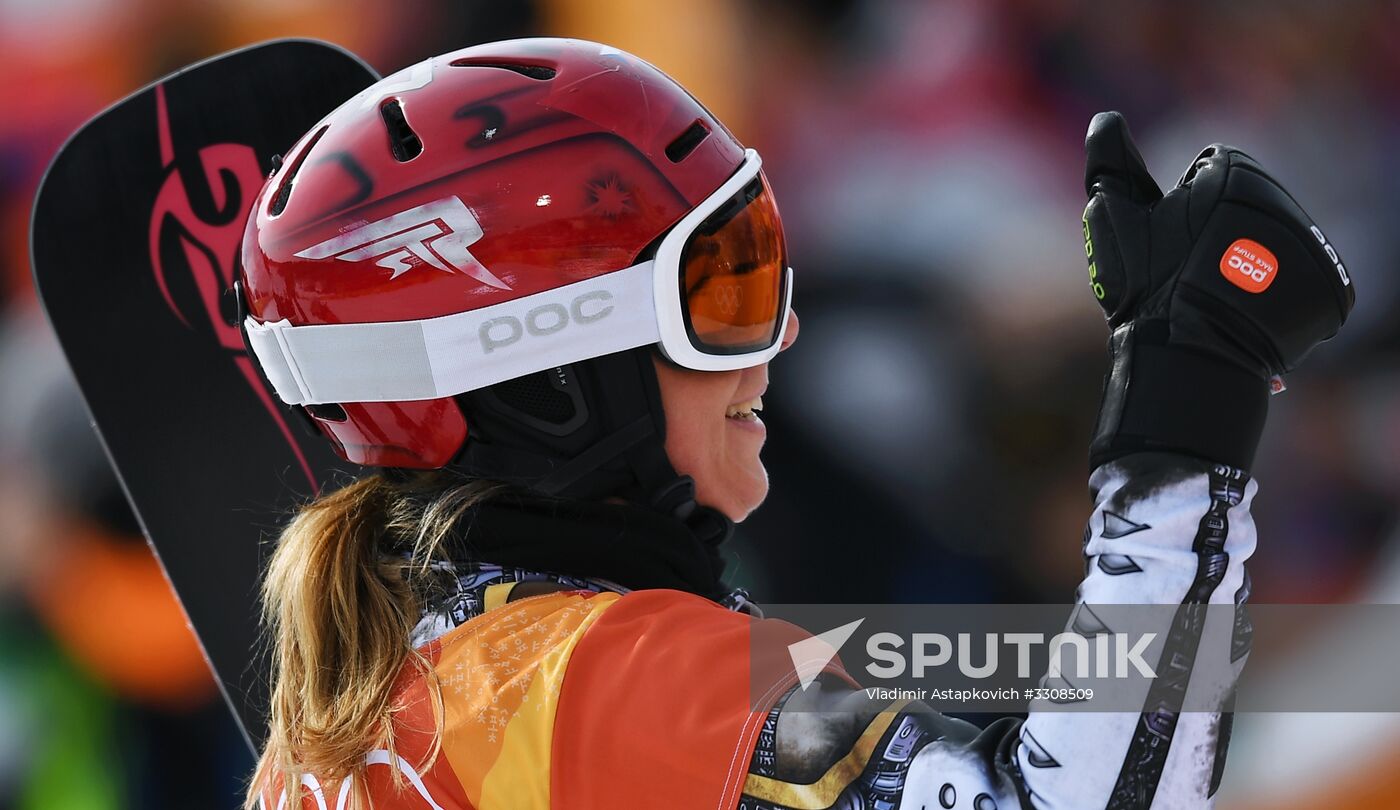 2018 Winter Olympics. Snowboarding. Women. Parallel giant slalom