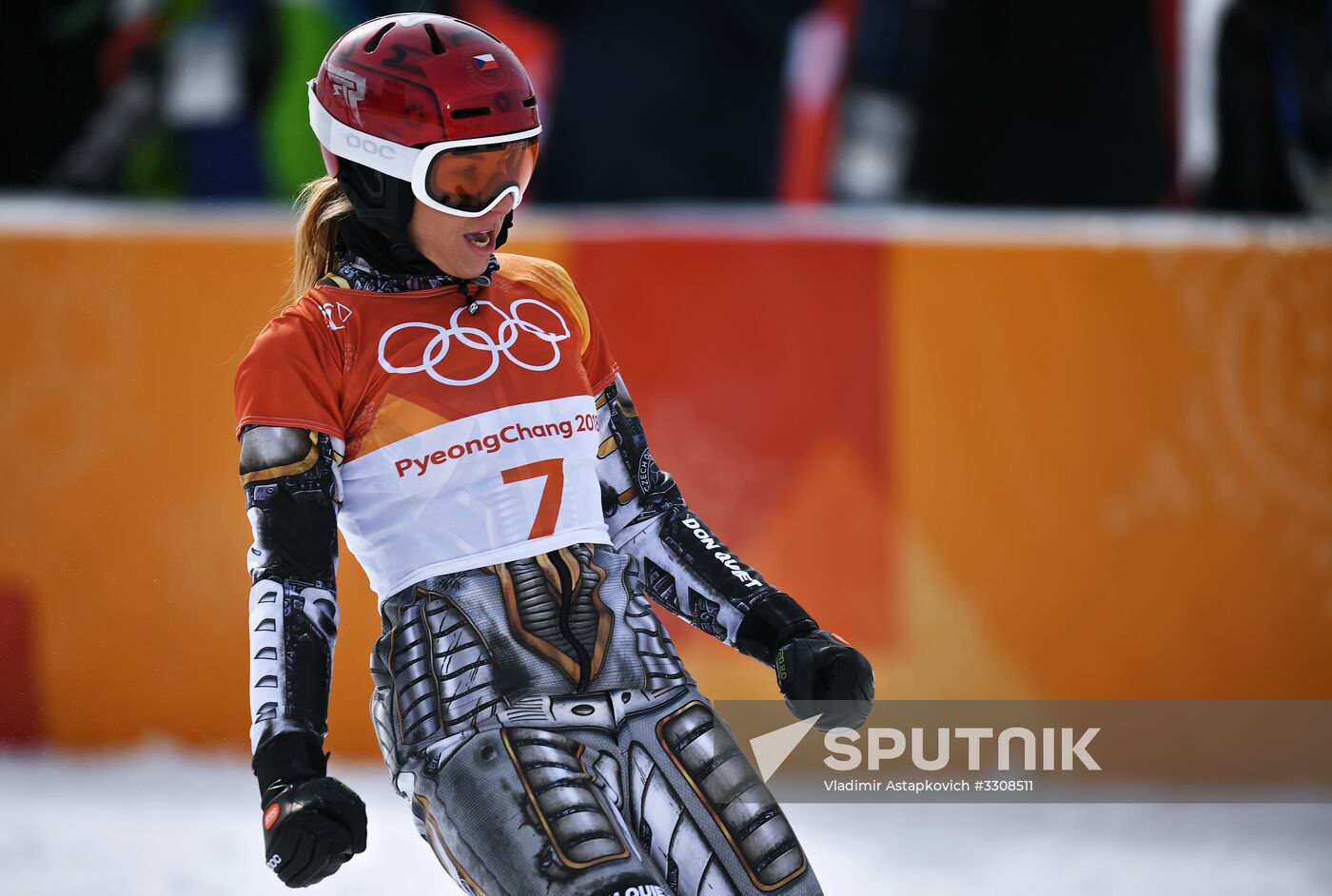 2018 Winter Olympics. Snowboarding. Women. Parallel giant slalom