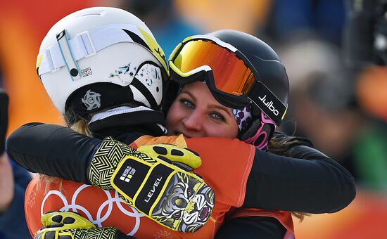 2018 Winter Olympics. Snowboarding. Women. Parallel giant slalom