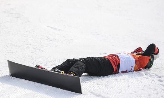 2018 Winter Olympics. Snowboarding. Men. Parallel giant slalom