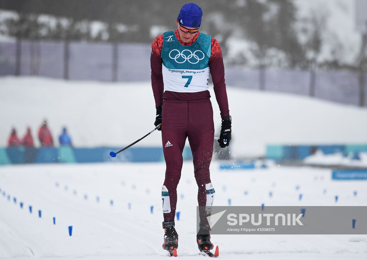 2018 Winter Olympics. Cross-country skiing. Men. Mass start race. 50 km