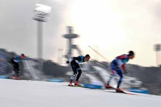2018 Winter Olympics. Cross-country skiing. Men. Mass start race. 50 km