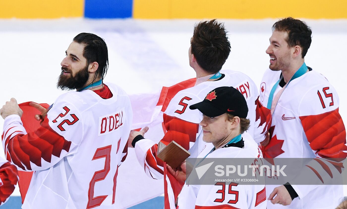 2018 Winter Olympics. Ice hockey. Men. Bronze medal match