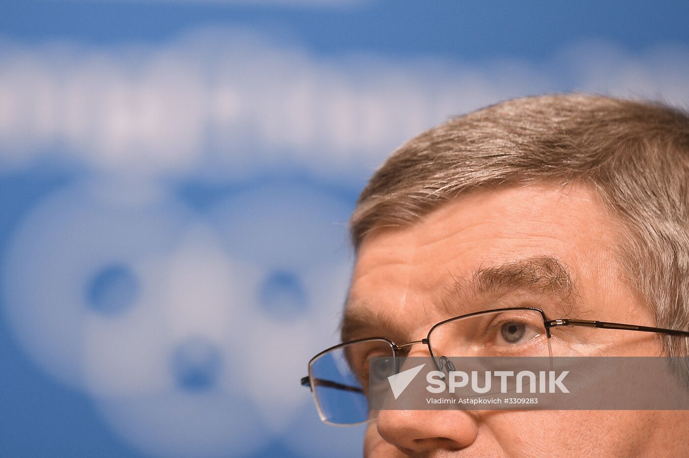 IOC President Thomas Bach holds news conference