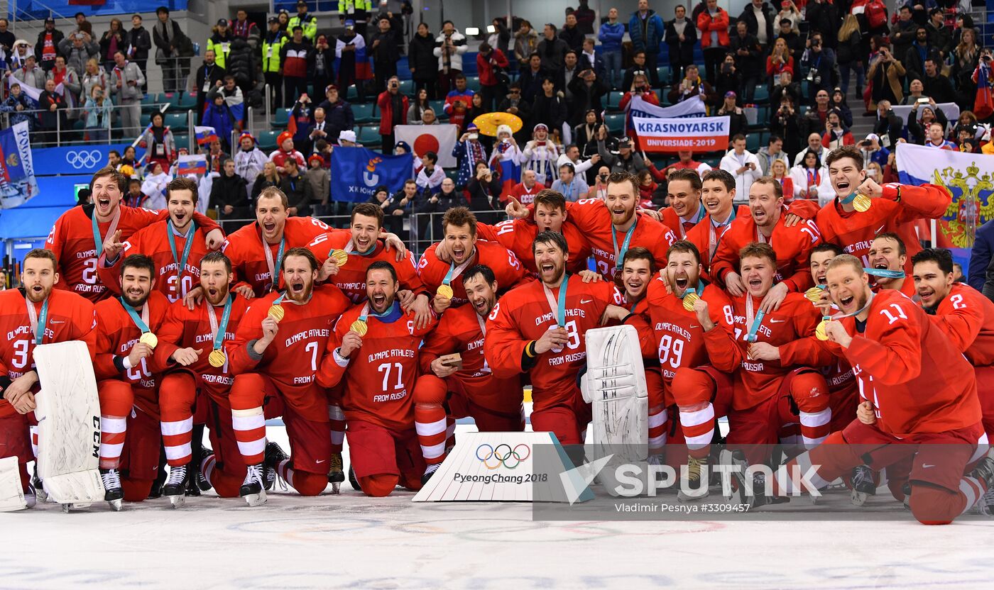 2018 Winter Olympics. Ice hockey. Men. Final
