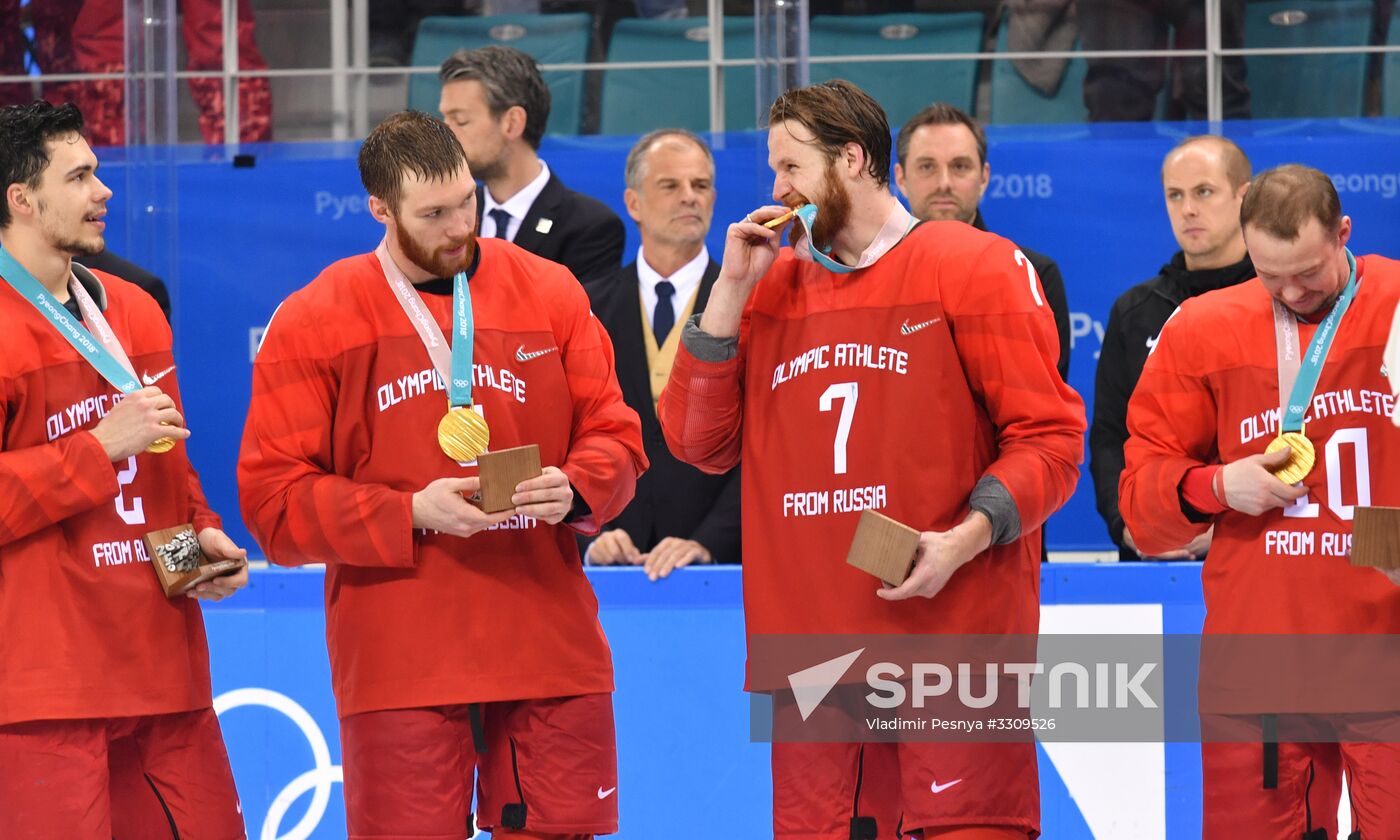 2018 Winter Olympics. Ice hockey. Men. Final