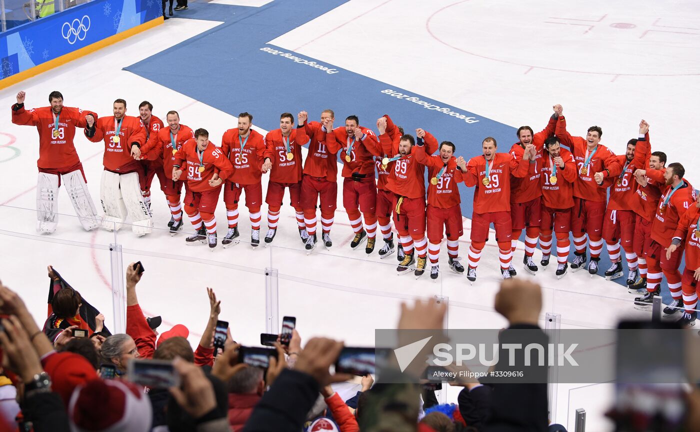 2018 Winter Olympics. Ice hockey. Men. Final