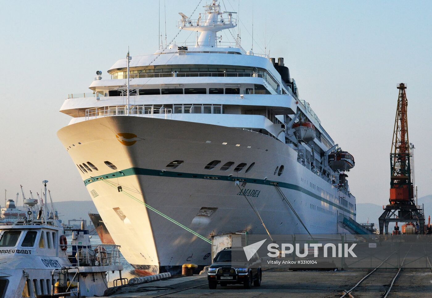 Cruise ship MS Amadea arrives in Vladivostok