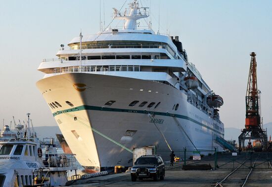 Cruise ship MS Amadea arrives in Vladivostok