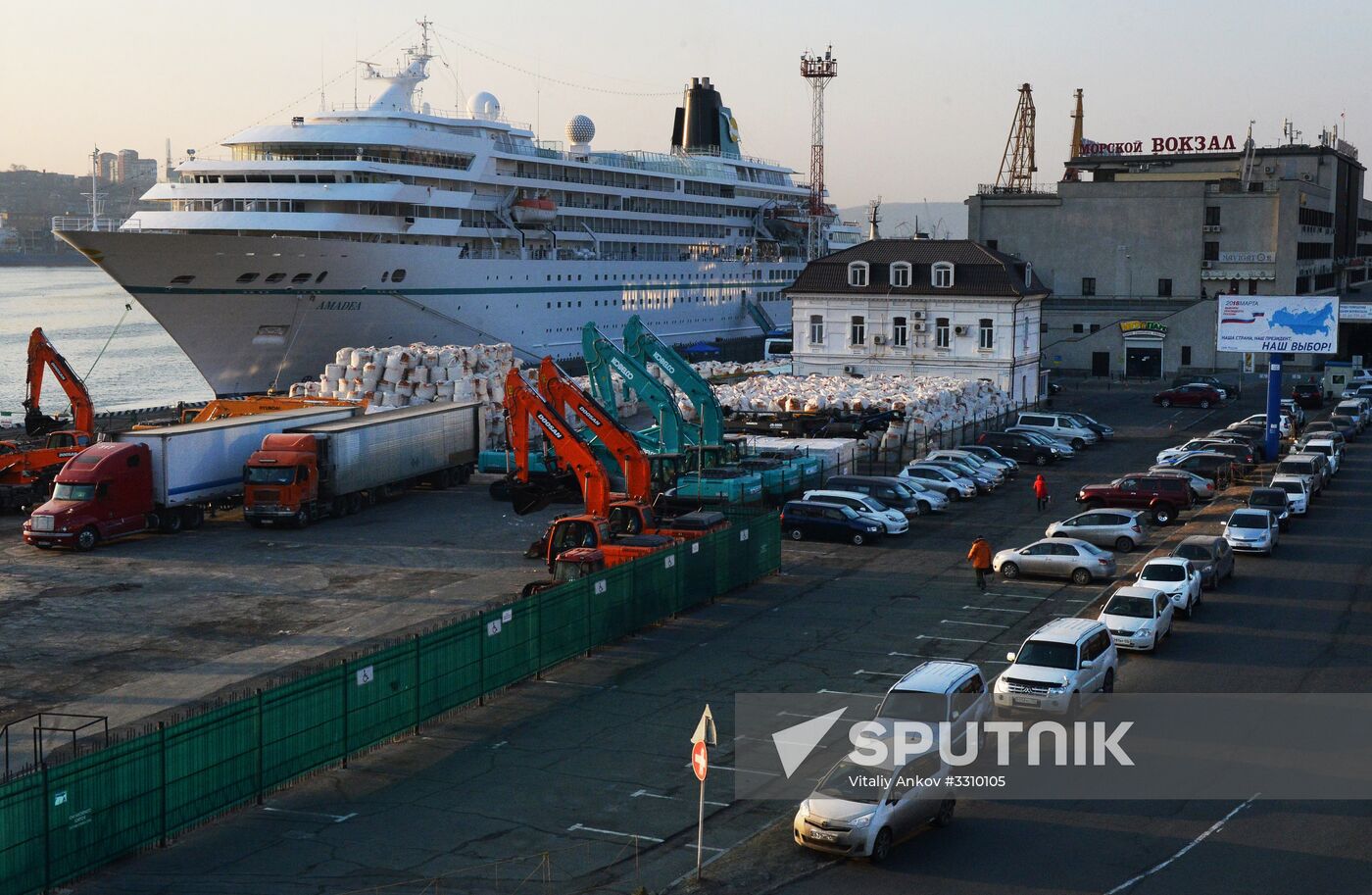 Cruise ship MS Amadea arrives in Vladivostok