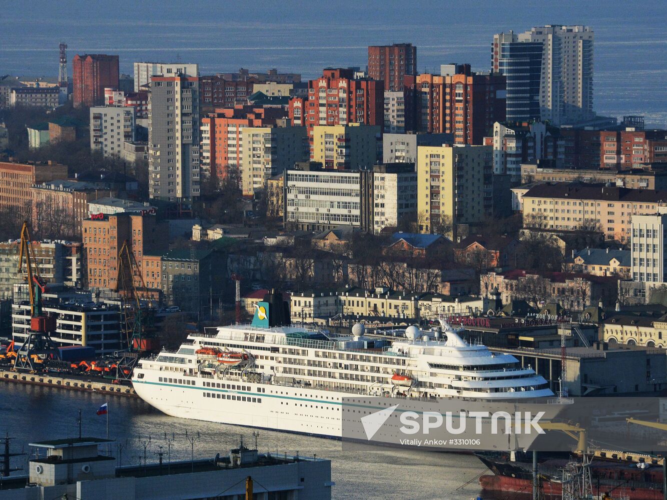 Cruise ship MS Amadea arrives in Vladivostok