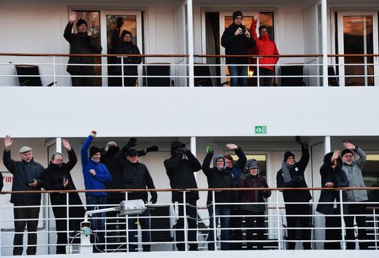 Cruise ship MS Amadea arrives in Vladivostok