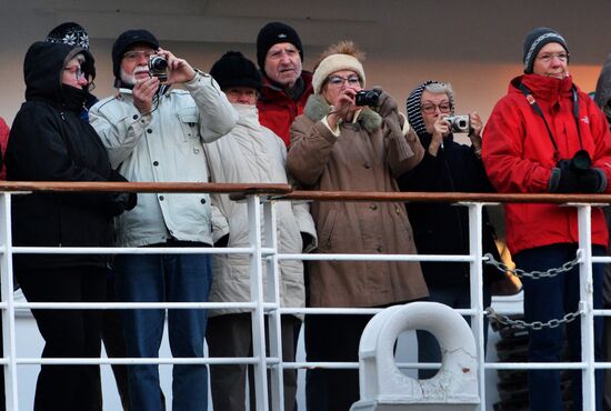 Cruise ship MS Amadea arrives in Vladivostok