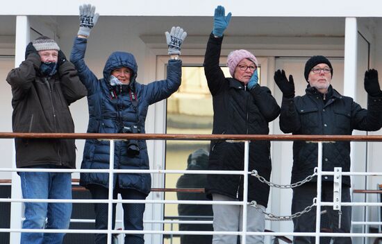 Cruise ship MS Amadea arrives in Vladivostok