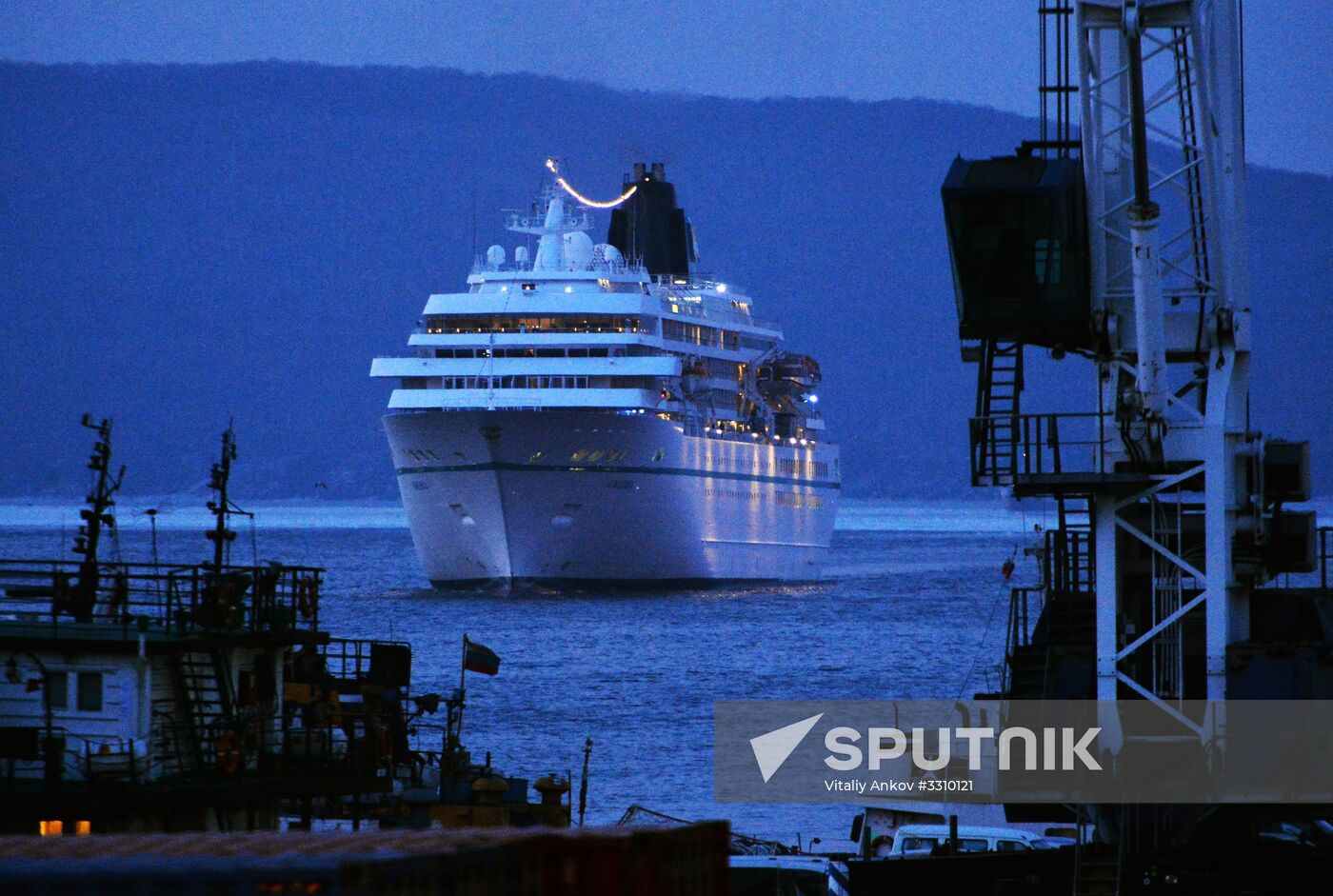 Cruise ship MS Amadea arrives in Vladivostok