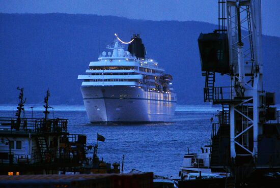 Cruise ship MS Amadea arrives in Vladivostok