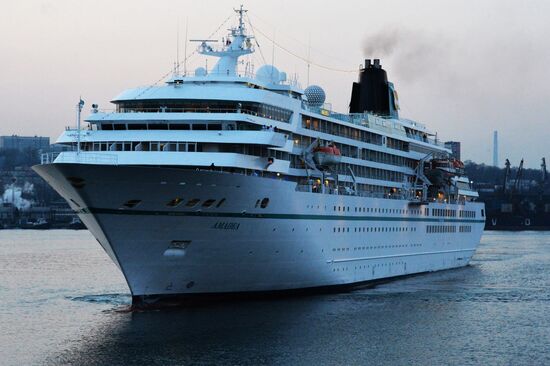 Cruise ship MS Amadea arrives in Vladivostok