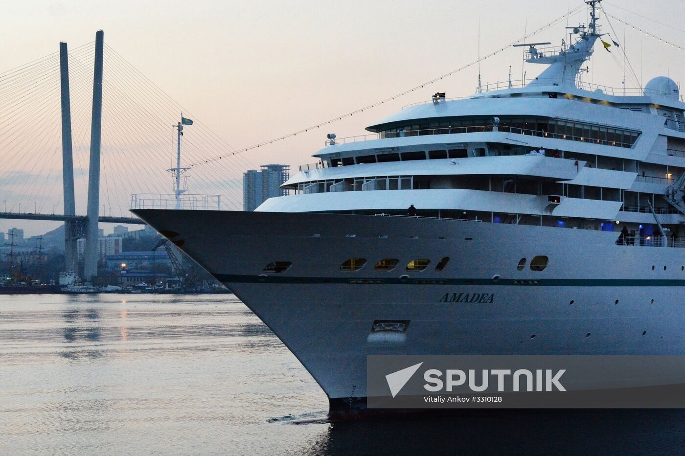 Cruise ship MS Amadea arrives in Vladivostok