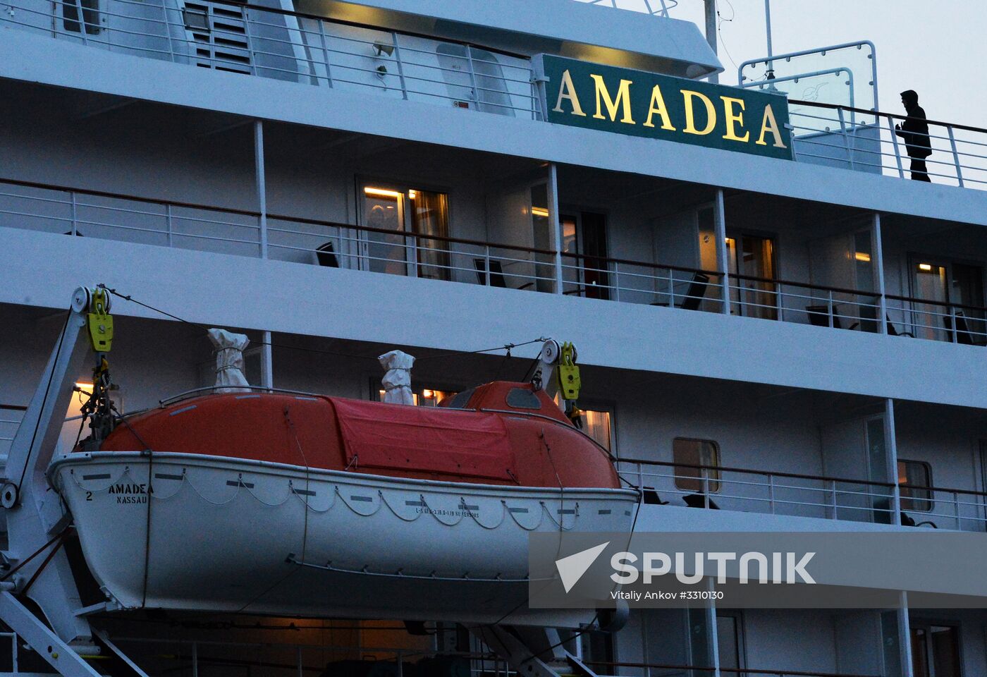 Cruise ship MS Amadea arrives in Vladivostok