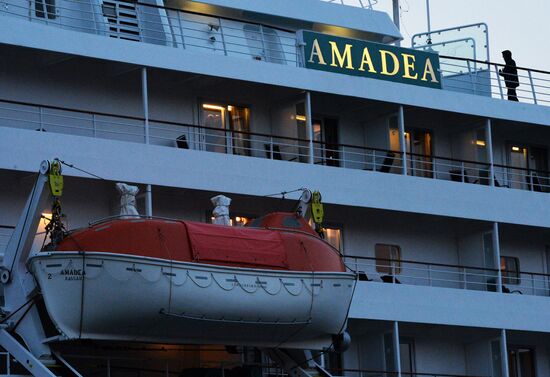 Cruise ship MS Amadea arrives in Vladivostok