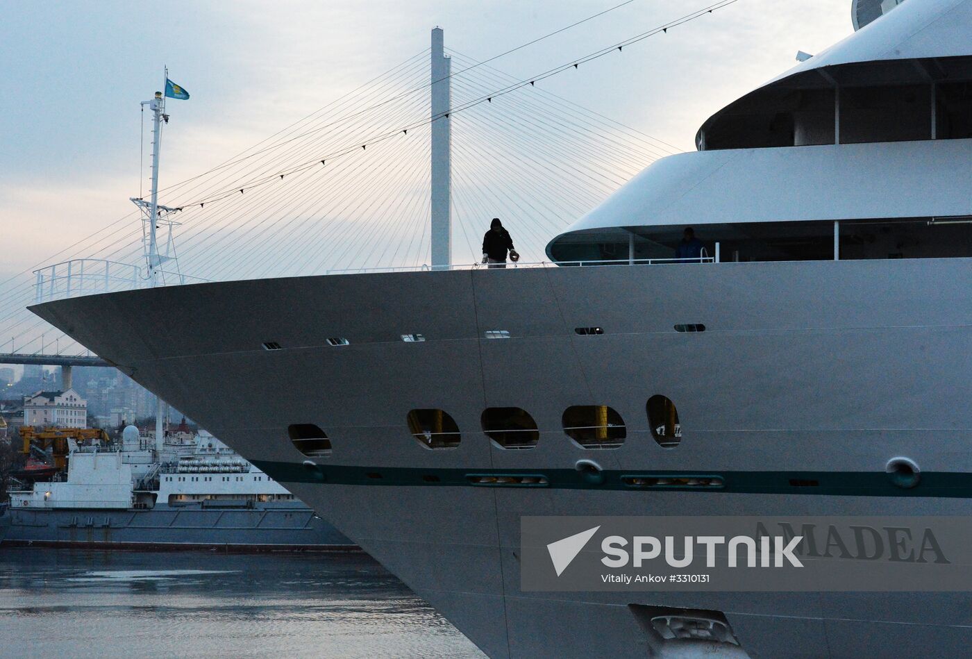 Cruise ship MS Amadea arrives in Vladivostok