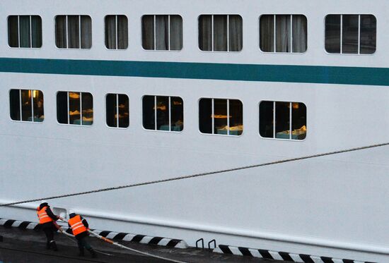 Cruise ship MS Amadea arrives in Vladivostok