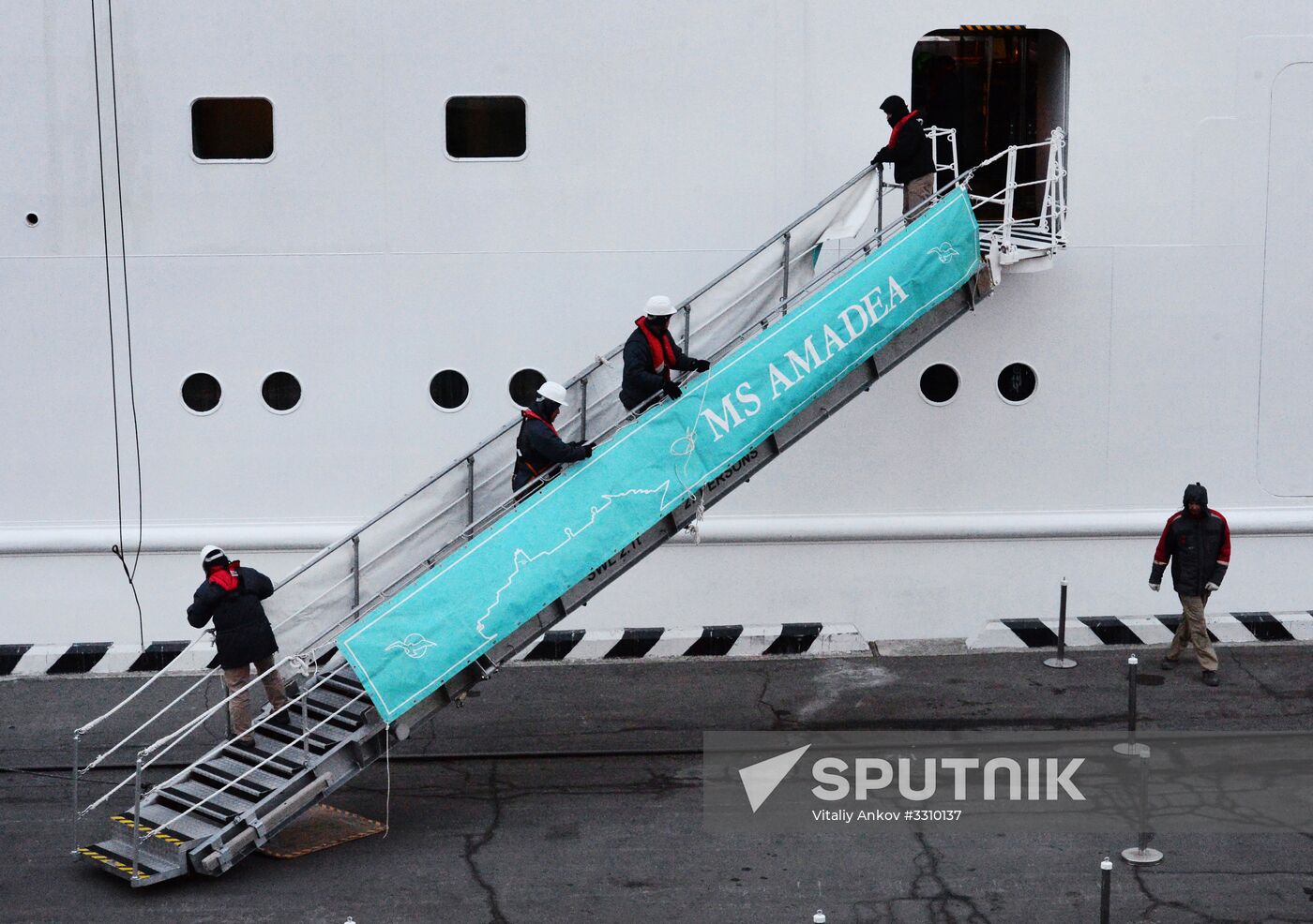 Cruise ship MS Amadea arrives in Vladivostok