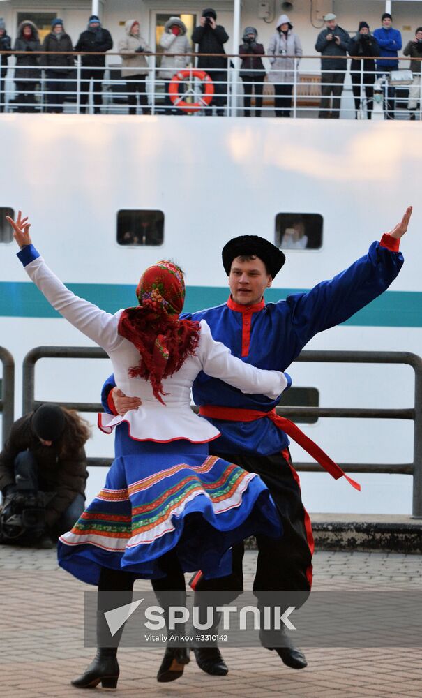 Cruise ship MS Amadea arrives in Vladivostok