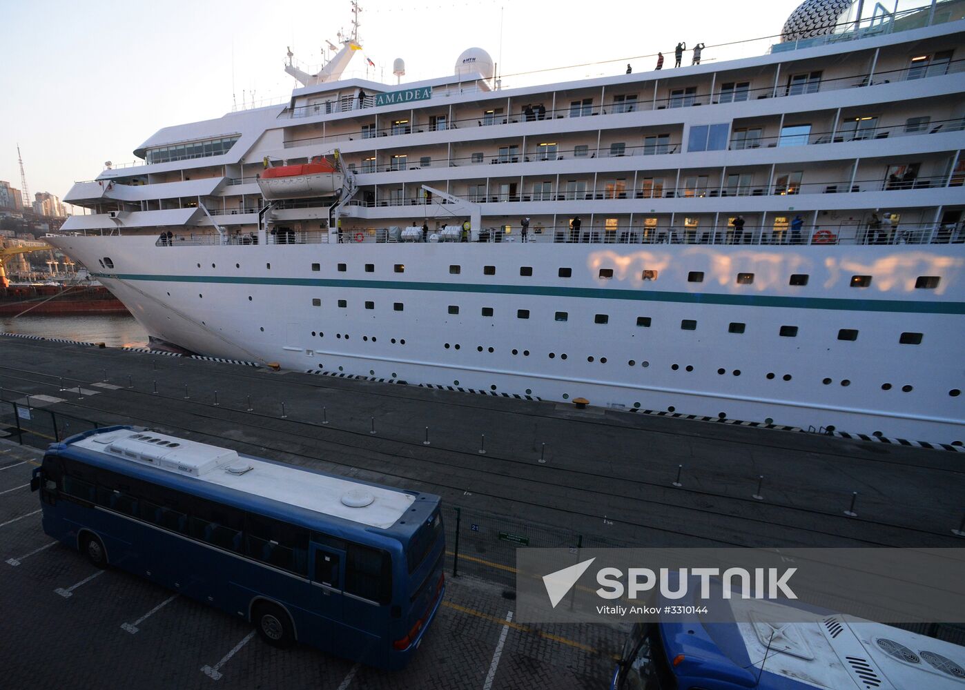 Cruise ship MS Amadea arrives in Vladivostok