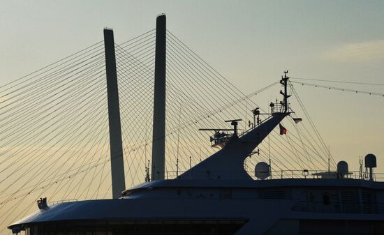 Cruise ship MS Amadea arrives in Vladivostok