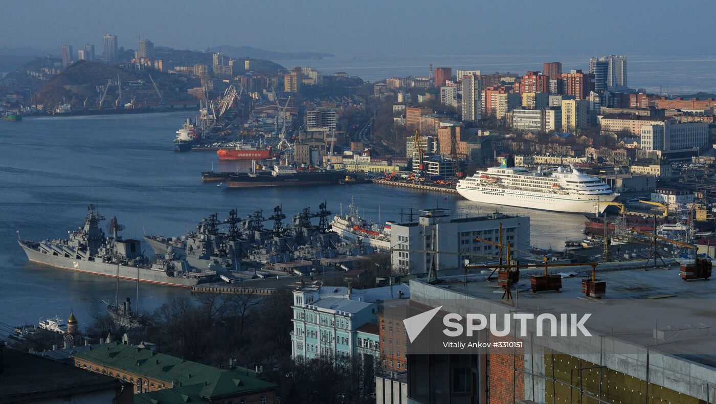 Cruise ship MS Amadea arrives in Vladivostok