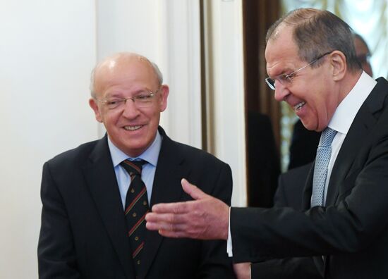 Russian Foreign Minister Lavrov meets with his Portuguese counterpart Santos Silva