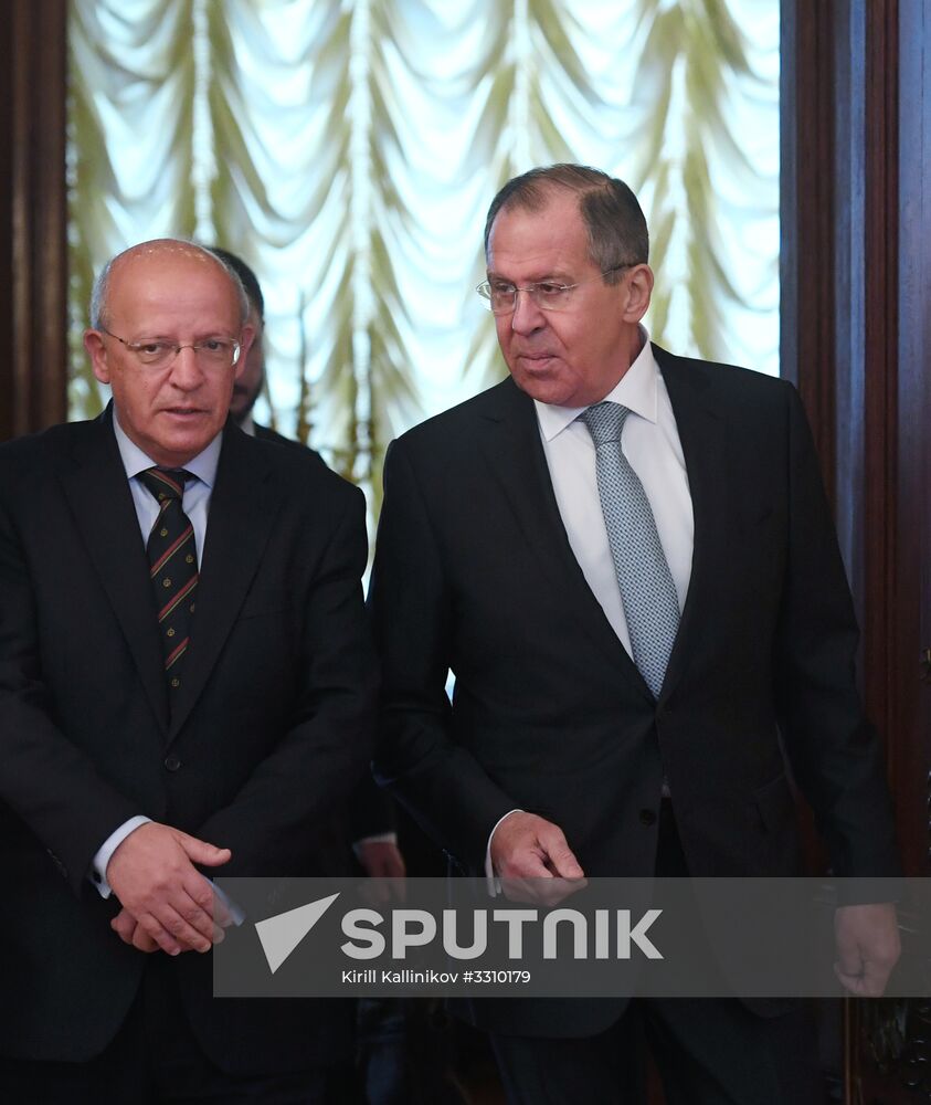Russian Foreign Minister Lavrov meets with his Portuguese counterpart Santos Silva