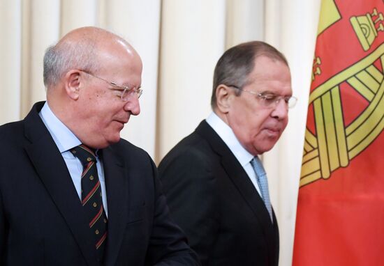Russian Foreign Minister Lavrov meets with his Portuguese counterpart Santos Silva