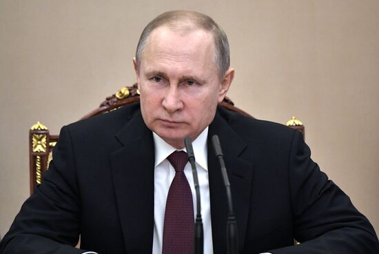 President Vladimir Putin holds meeting of Security Council