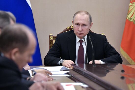 President Vladimir Putin holds meeting of Security Council