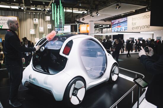 Mobile World Congress 2018 exhibition in Barcelona