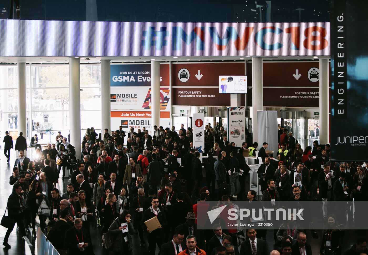 Mobile World Congress 2018 exhibition in Barcelona